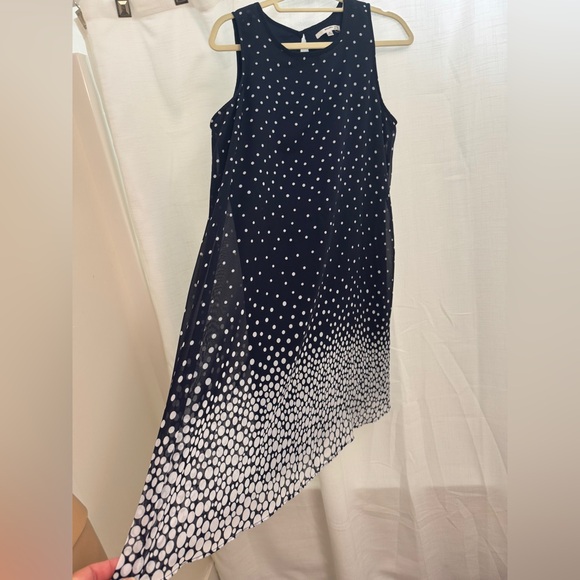 Size large 21” ptp Studio One navy  A-Line Knee-Length Skirt for Cocktail - Picture 3 of 8